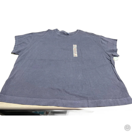Top Short Sleeve Basic By Old Navy In Blue, Size: 3x