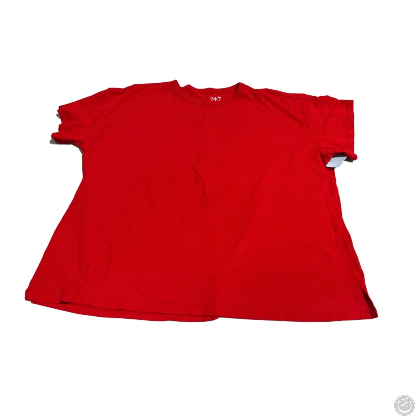 Top Short Sleeve Basic By Maurices In Red, Size: 2x