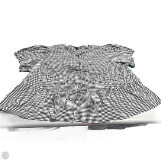 Top Short Sleeve By Wild Fable In Checkered Pattern, Size: 3x