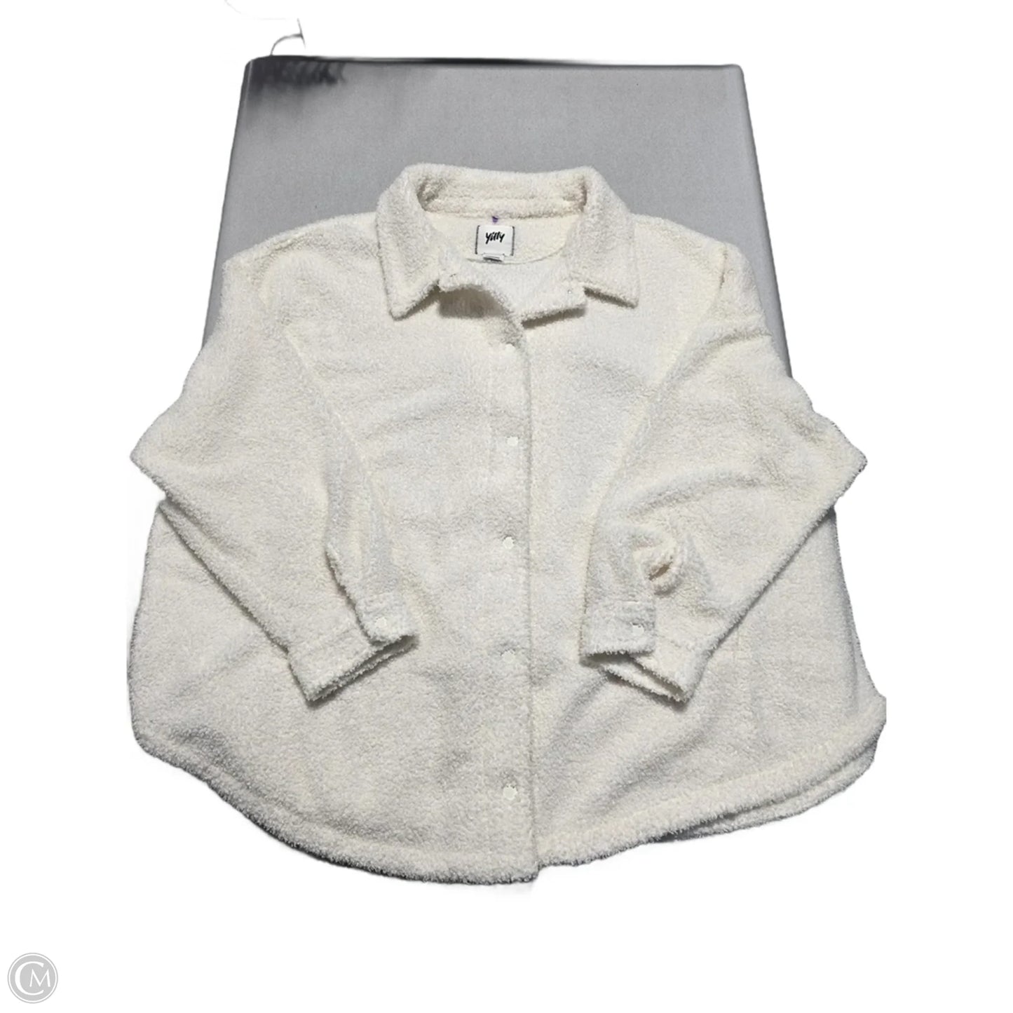 Jacket Faux Fur & Sherpa By Yitty In Cream, Size: 3x