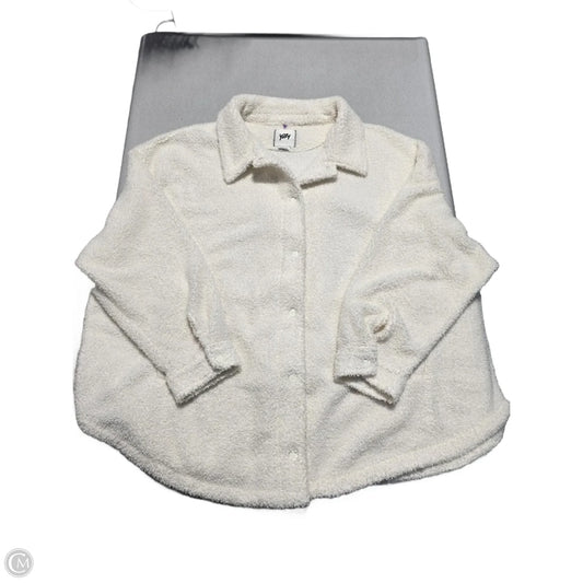 Jacket Faux Fur & Sherpa By Yitty In Cream, Size: 3x