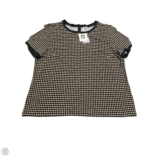 Top Short Sleeve By Anne Klein In Polkadot Pattern, Size: 3x