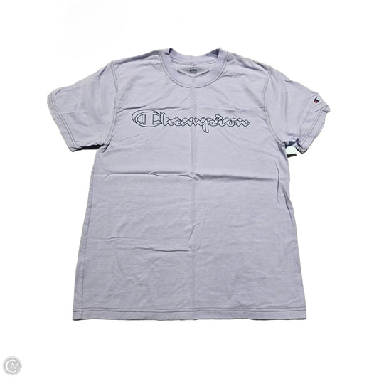 Top Short Sleeve By Champion In Purple, Size: L