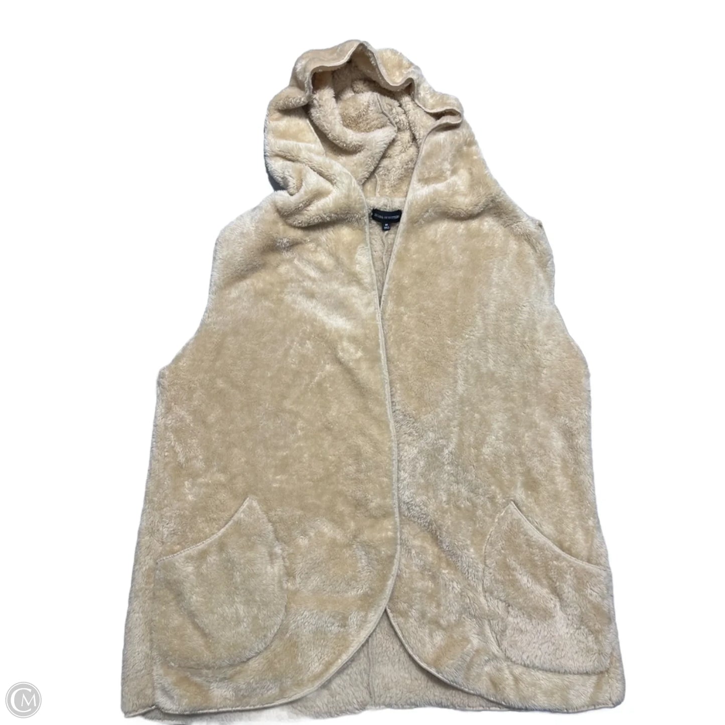 Vest Faux Fur & Sherpa By Zenana Outfitters In Cream, Size: 3x
