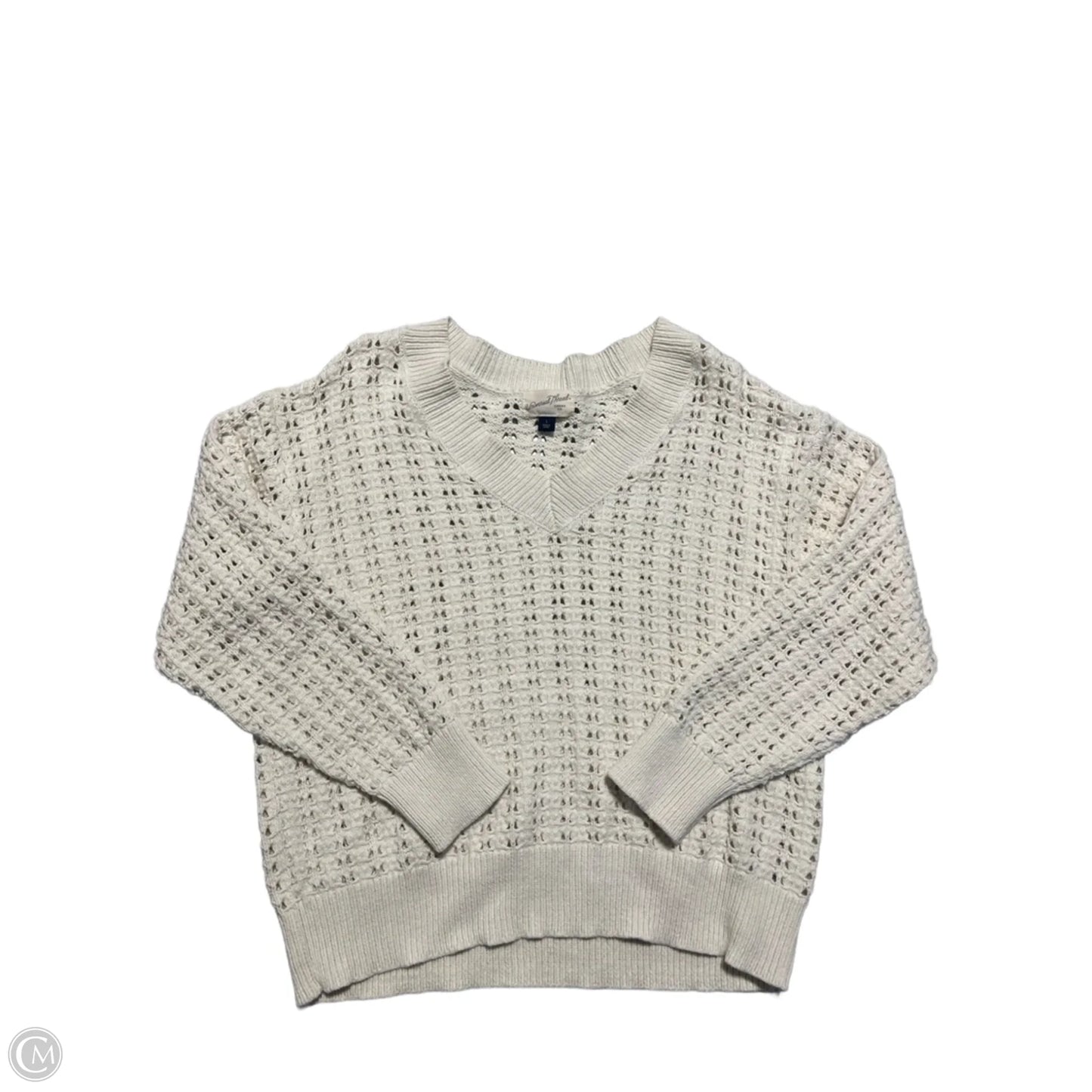 Sweater By Universal Standard In Cream, Size: L