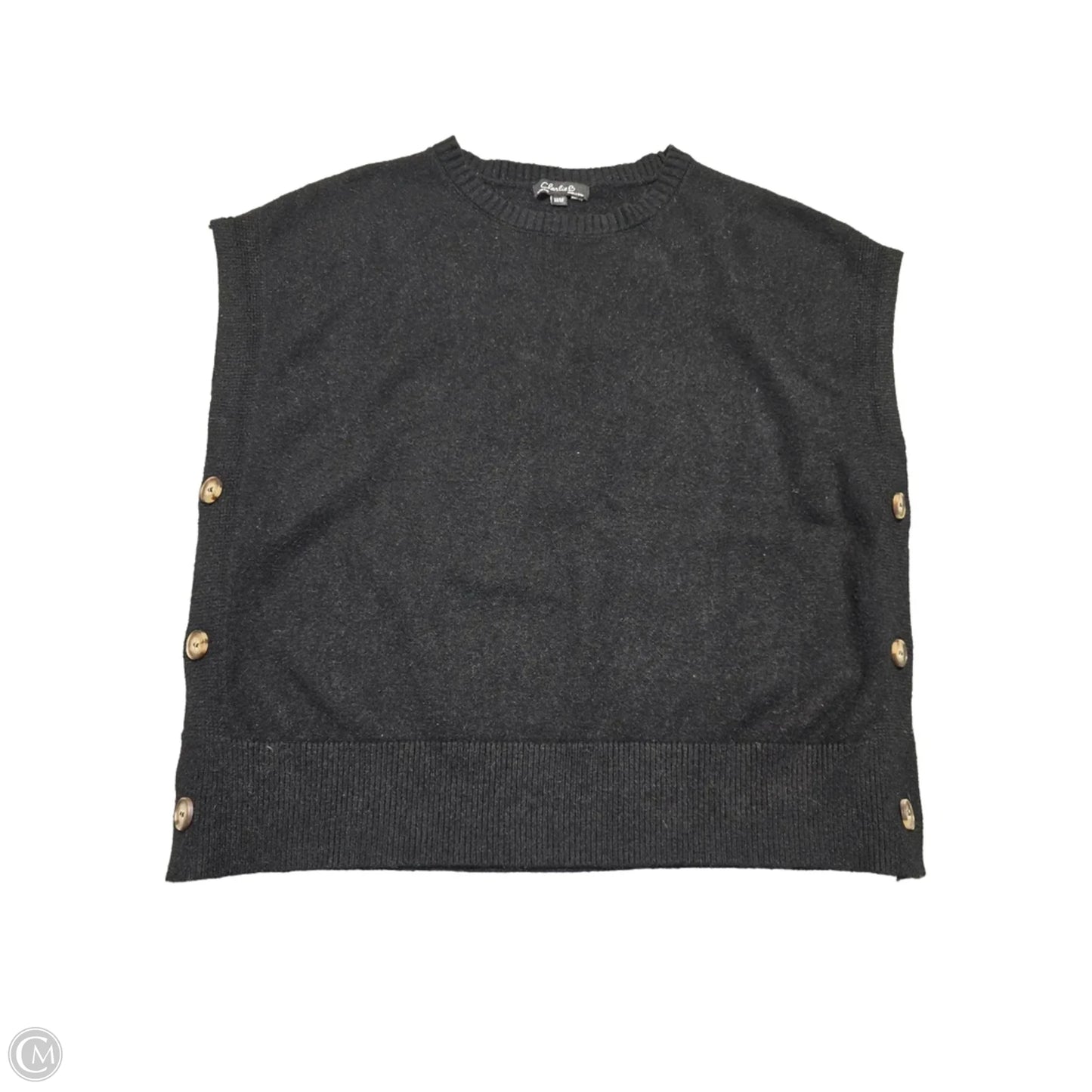 Top Sleeveless By Charlie B In Black, Size: M