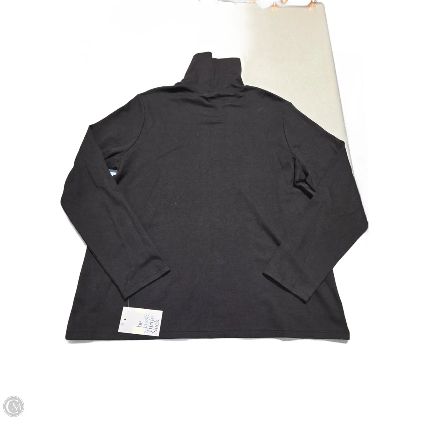 Top Long Sleeve By Croft And Barrow In Black, Size: Xxl