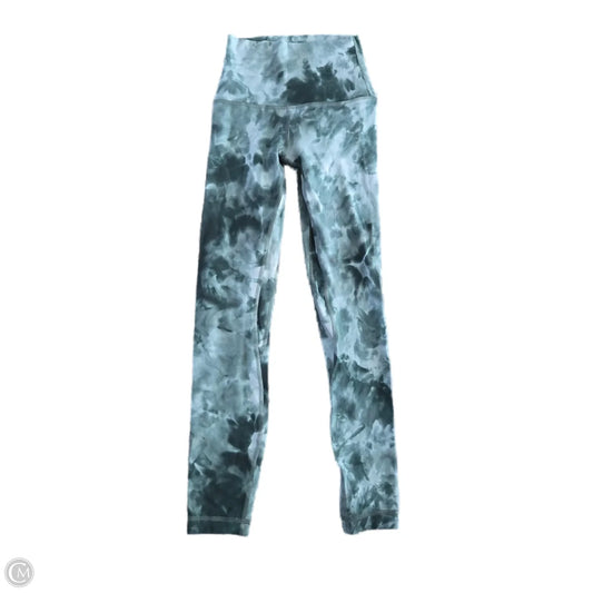 Athletic Leggings By Lululemon In Green, Size: 0