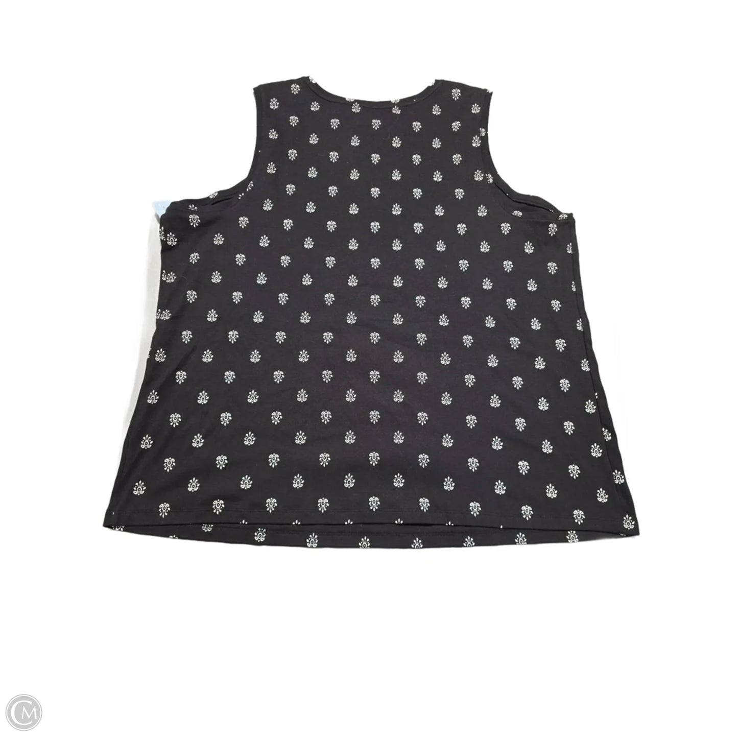Top Sleeveless By Croft And Barrow In Black, Size: 3x