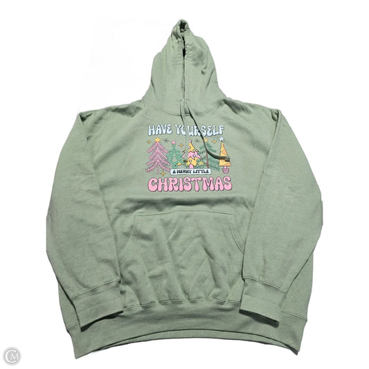 Sweatshirt Hoodie By Cmc In Green, Size: 3x