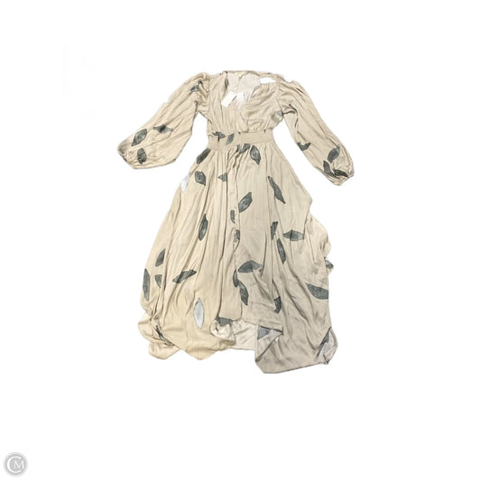 Dress Party Long By Grade & Gather In Tan, Size: L