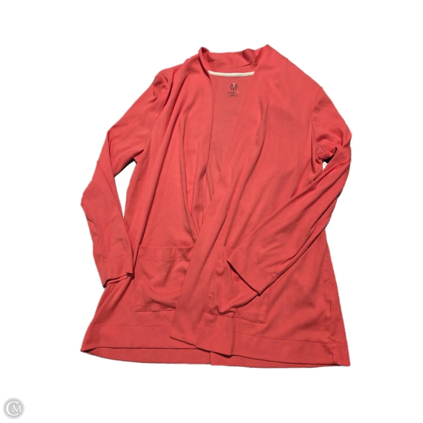 Cardigan By Isaac Mizrahi Live Qvc In Coral, Size: Xl