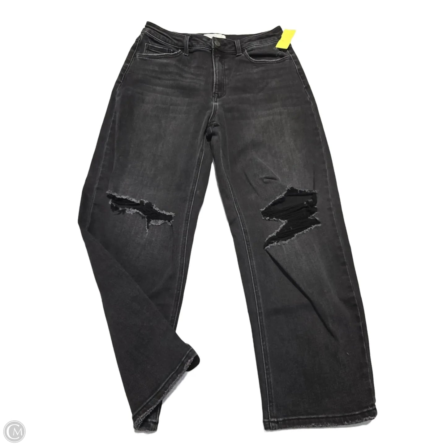 Jeans Wide Leg By Vervet In Black Denim, Size: 10