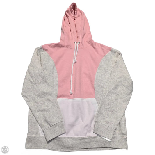 Sweatshirt Hoodie By Black Label In Cream, Size: L