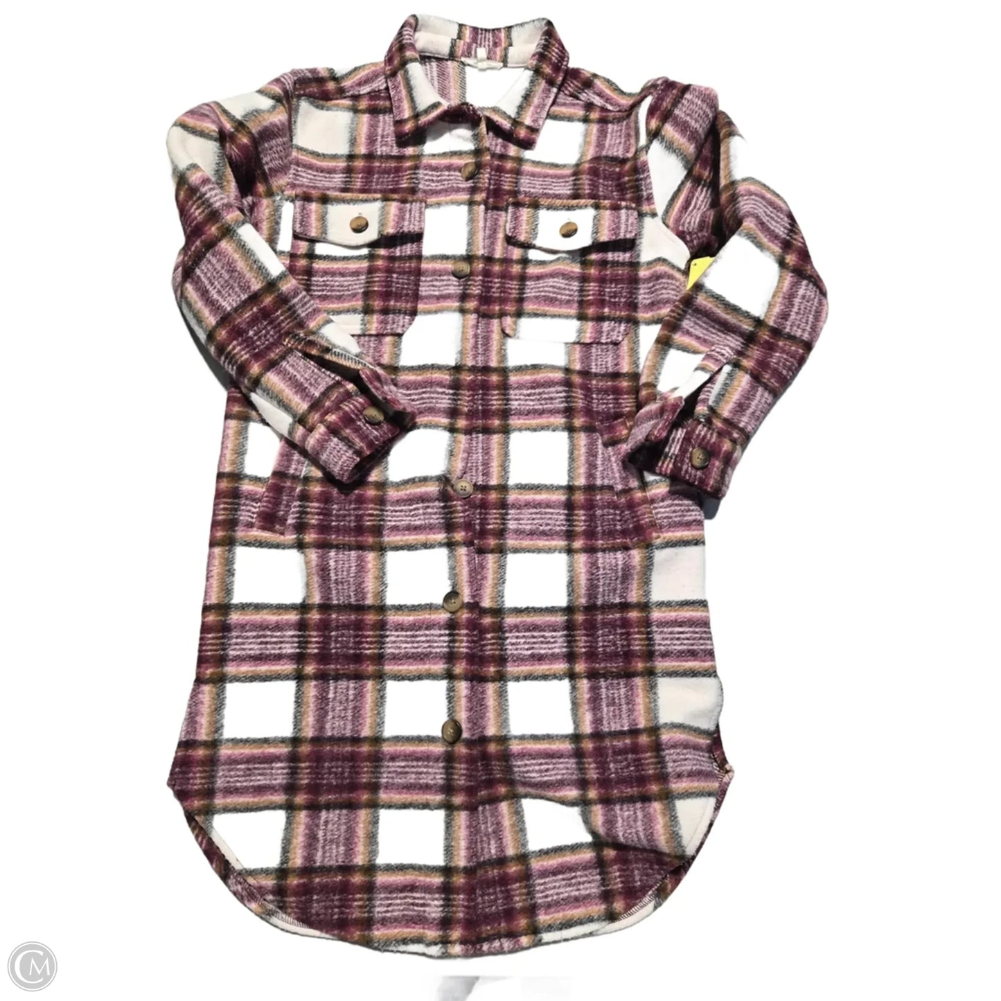 Jacket Shirt By Maurices In Checkered Pattern, Size: Xs