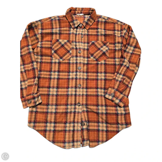 Jacket Shirt By Maurices In Checkered Pattern, Size: S
