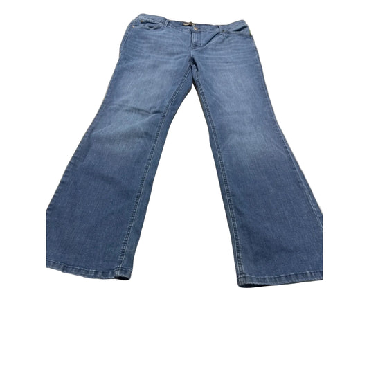 Jeans Boot Cut By Simply Vera In Blue Denim, Size: 16