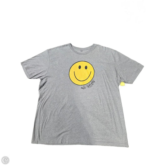 Top Short Sleeve Basic By Cmc In Grey, Size: 3x
