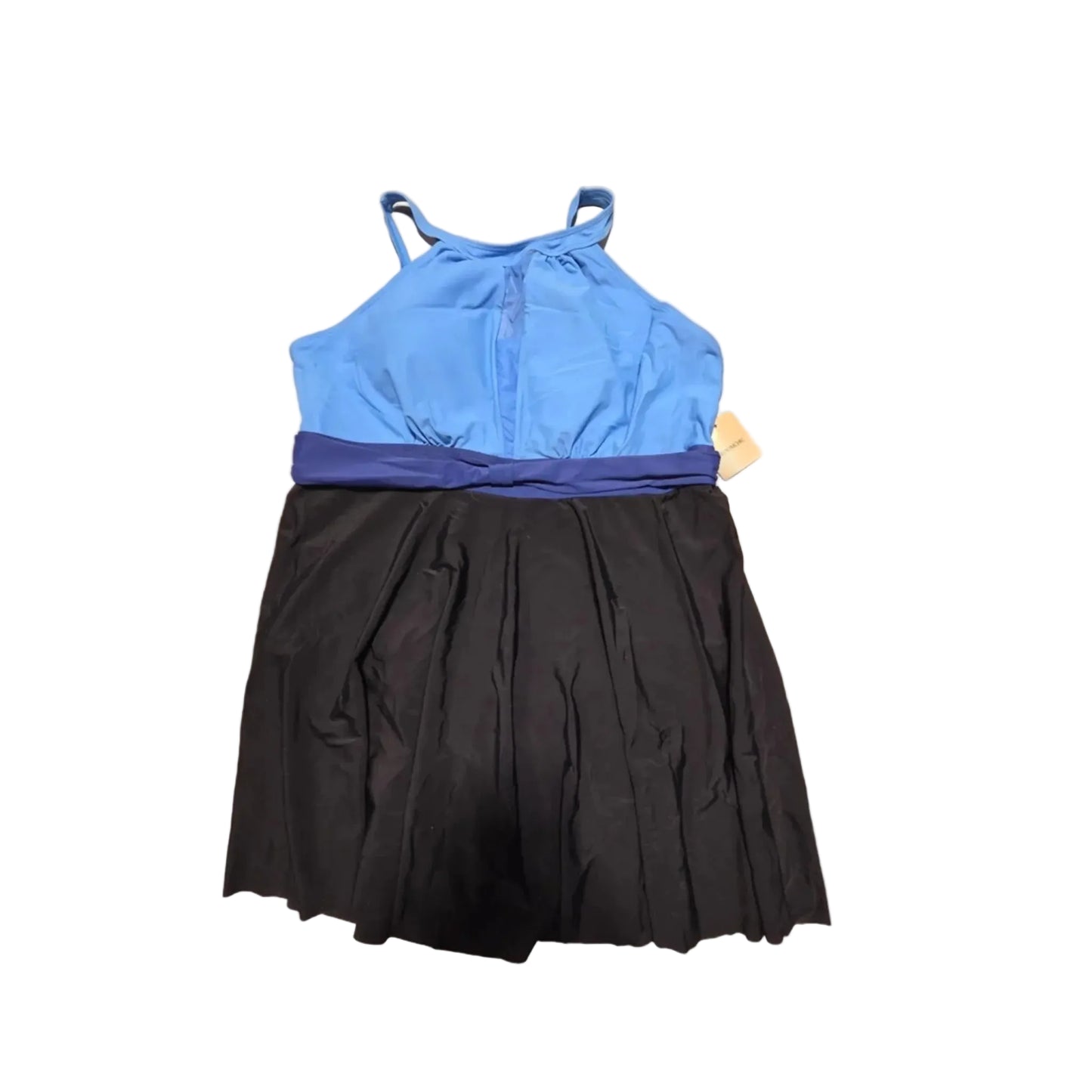 Swimsuit By Bloomchic In Black & Blue, Size: 3x