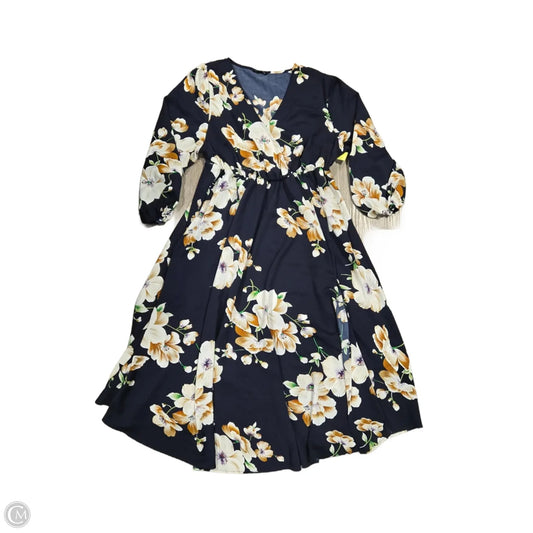 Dress Casual Maxi By Bloomchic In Floral Print, Size: 3x