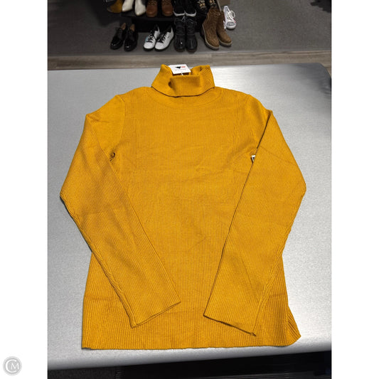 Top Long Sleeve By Zesica In Gold, Size: L
