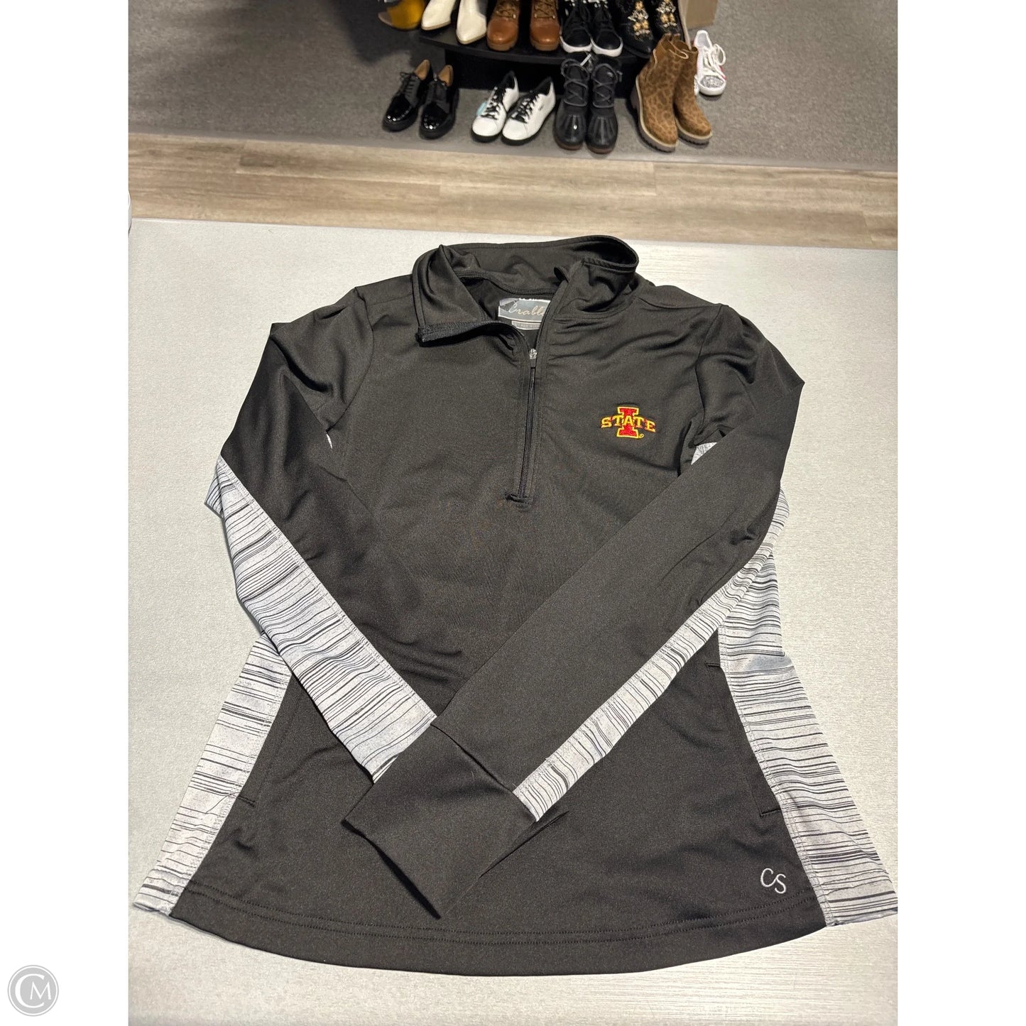 Top Long Sleeve By Cmc In Black, Size: L