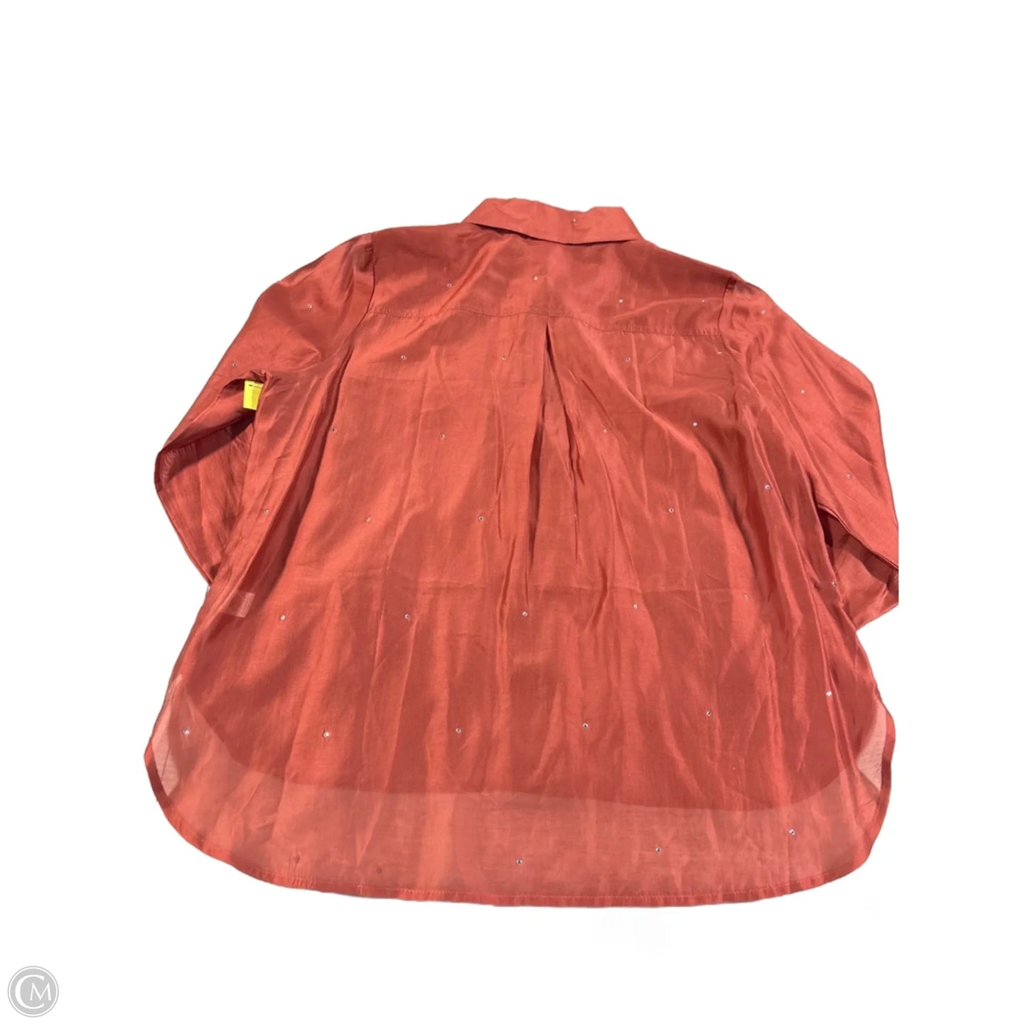 Top Long Sleeve By Bailey 44 In Orange, Size: Xl