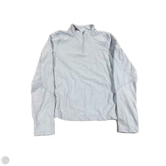 Athletic Top Long Sleeve Collar By Mondetta In Blue, Size: M