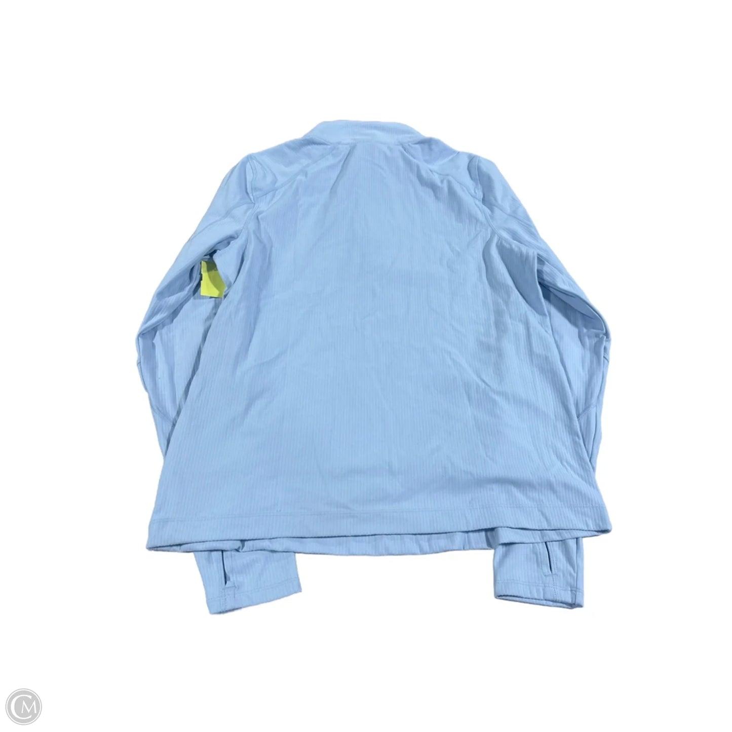 Athletic Top Long Sleeve Collar By Mondetta In Blue, Size: M