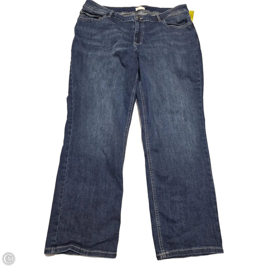 Jeans Straight By Maurices In Blue Denim, Size: 3x