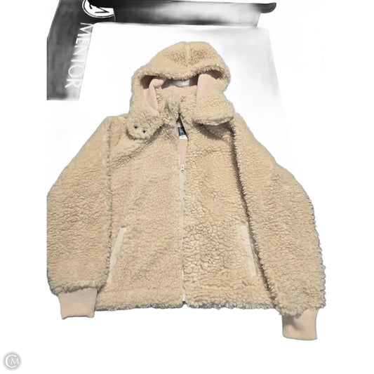 Jacket Faux Fur & Sherpa By Abercrombie And Fitch In Cream, Size: Xl