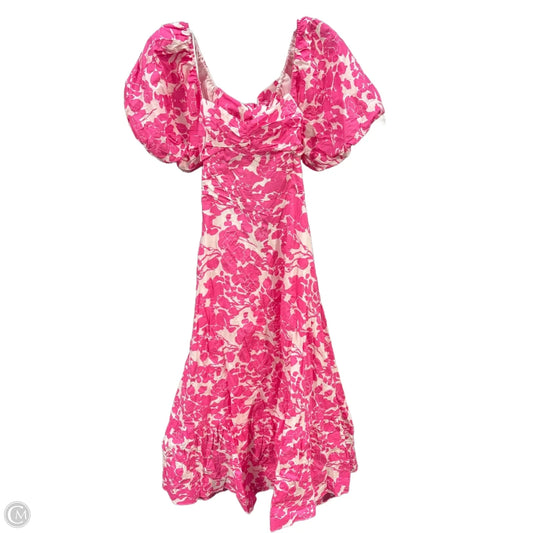 Dress Casual Maxi By English Factory In Pink & White, Size: L