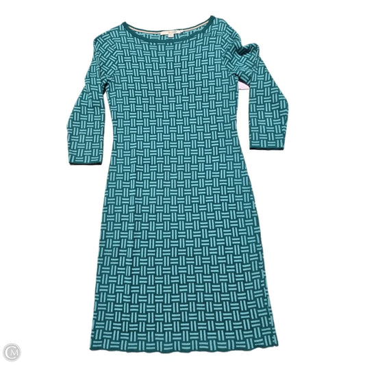 Dress Casual Midi By Boden In Teal, Size: S