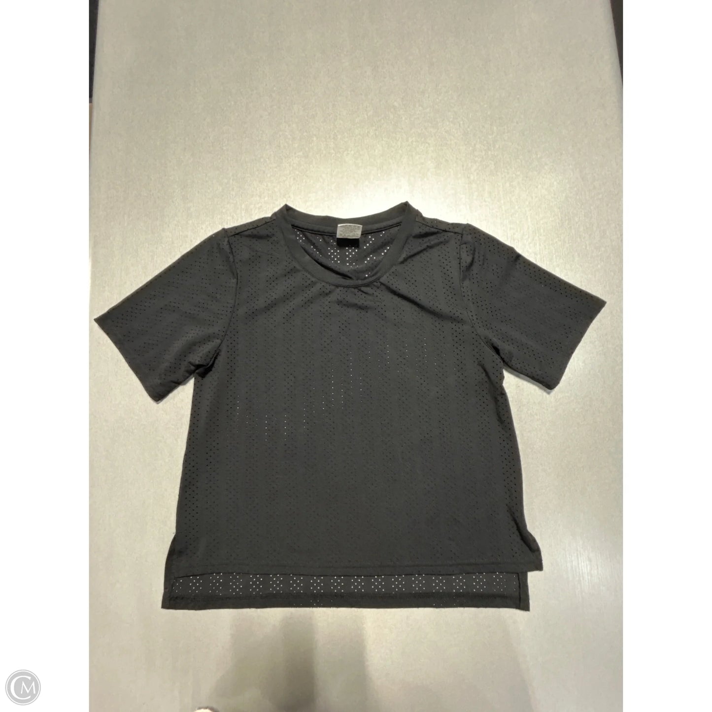 Athletic Top Short Sleeve By Zyia In Black, Size: Xs