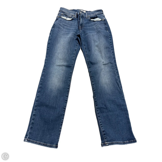 Jeans Straight By Lucky Brand In Blue Denim, Size: 6
