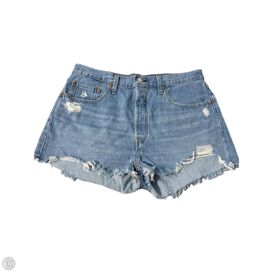 Shorts By Levis In Blue Denim, Size: Xl