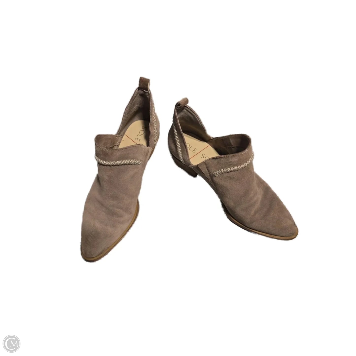 Boots Ankle Heels By Sole Society In Tan, Size: 9