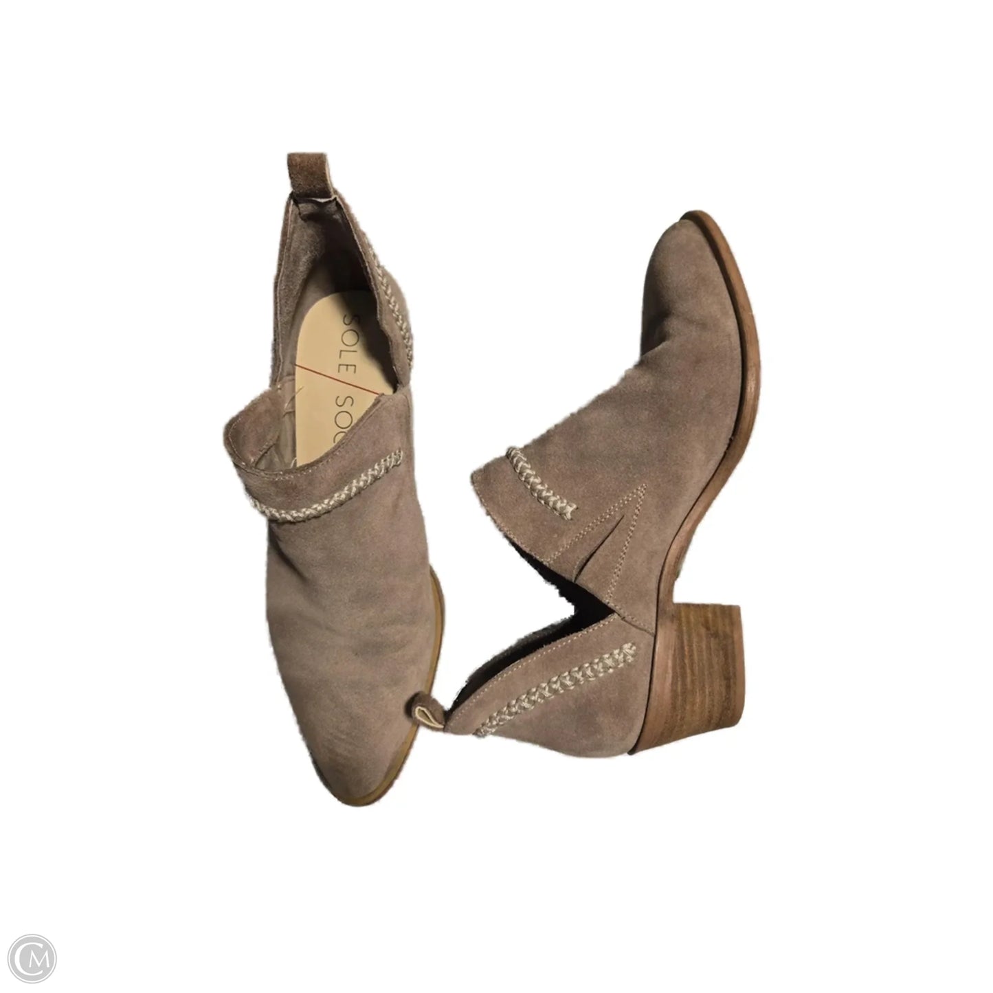 Boots Ankle Heels By Sole Society In Tan, Size: 9