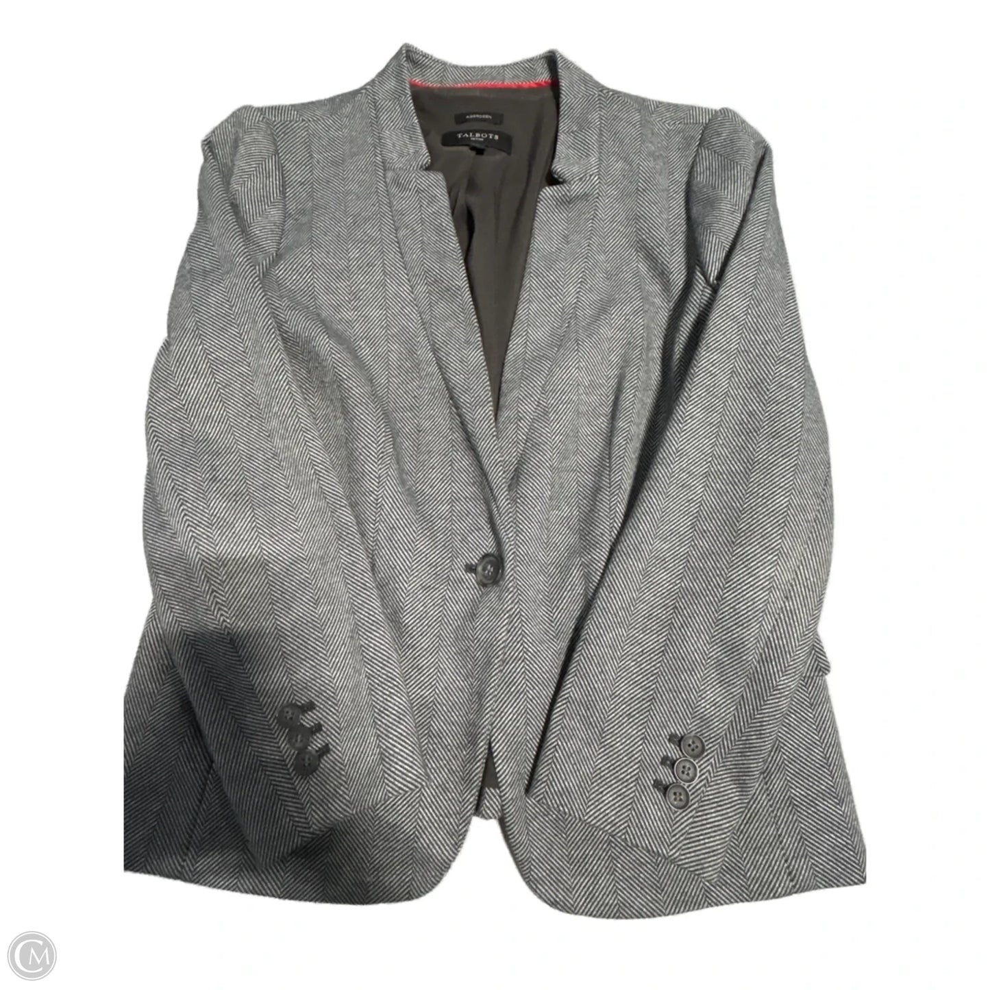 Blazer By Talbots In Grey, Size: L