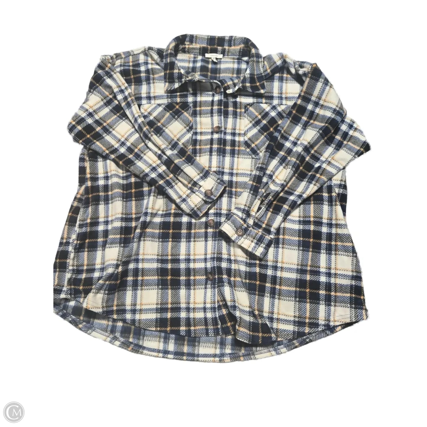 Jacket Fleece By Maurices In Plaid Pattern, Size: 3x