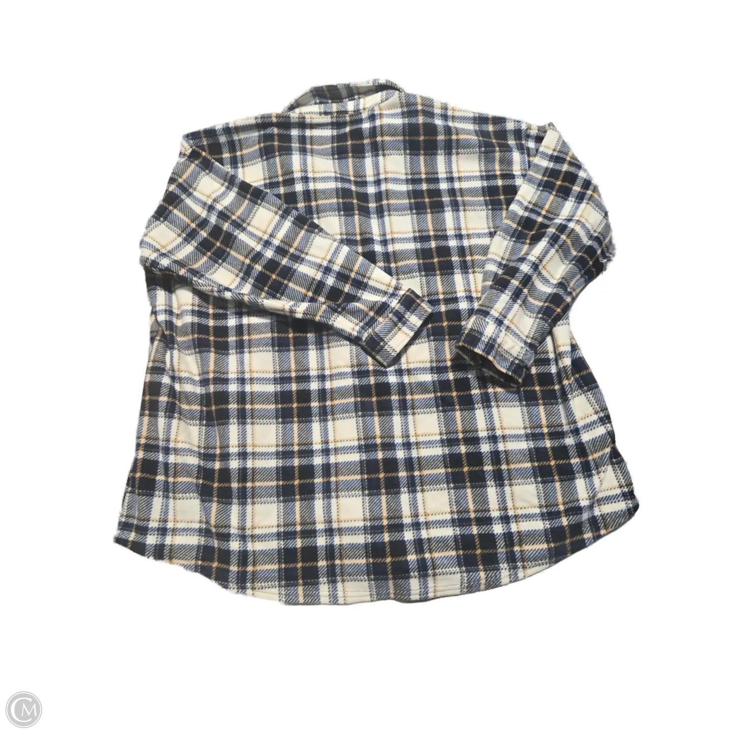 Jacket Fleece By Maurices In Plaid Pattern, Size: 3x