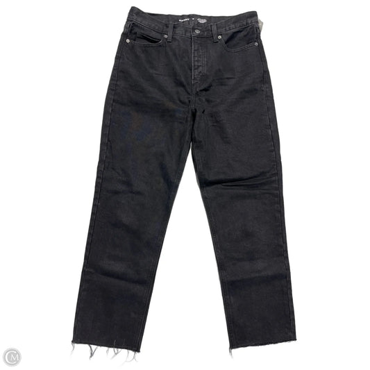 Jeans Straight By Old Navy In Black Denim, Size: 10