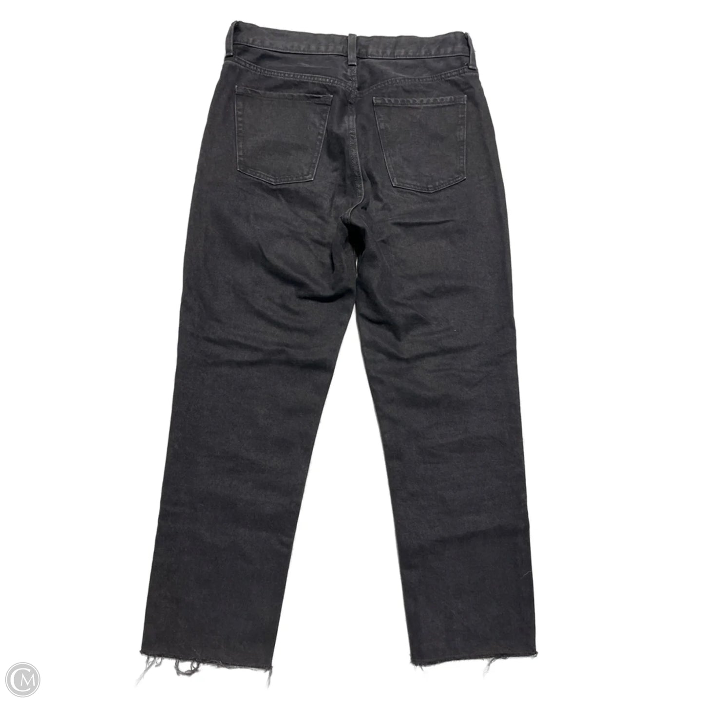 Jeans Straight By Old Navy In Black Denim, Size: 10