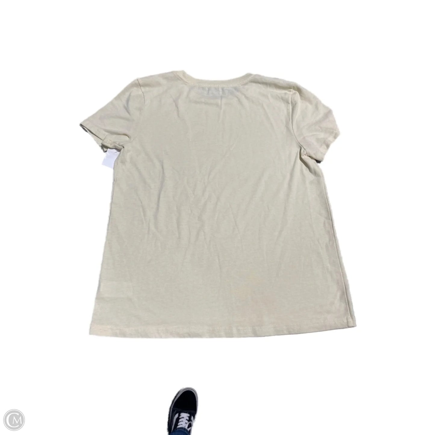 Top Short Sleeve By Lucky Brand In Yellow, Size: S