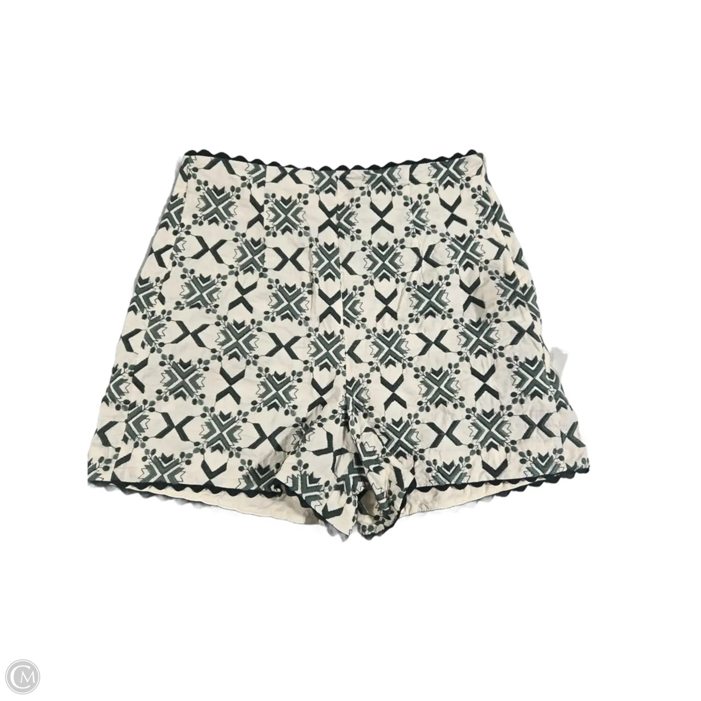 Shorts By Zara In Green & White, Size: S