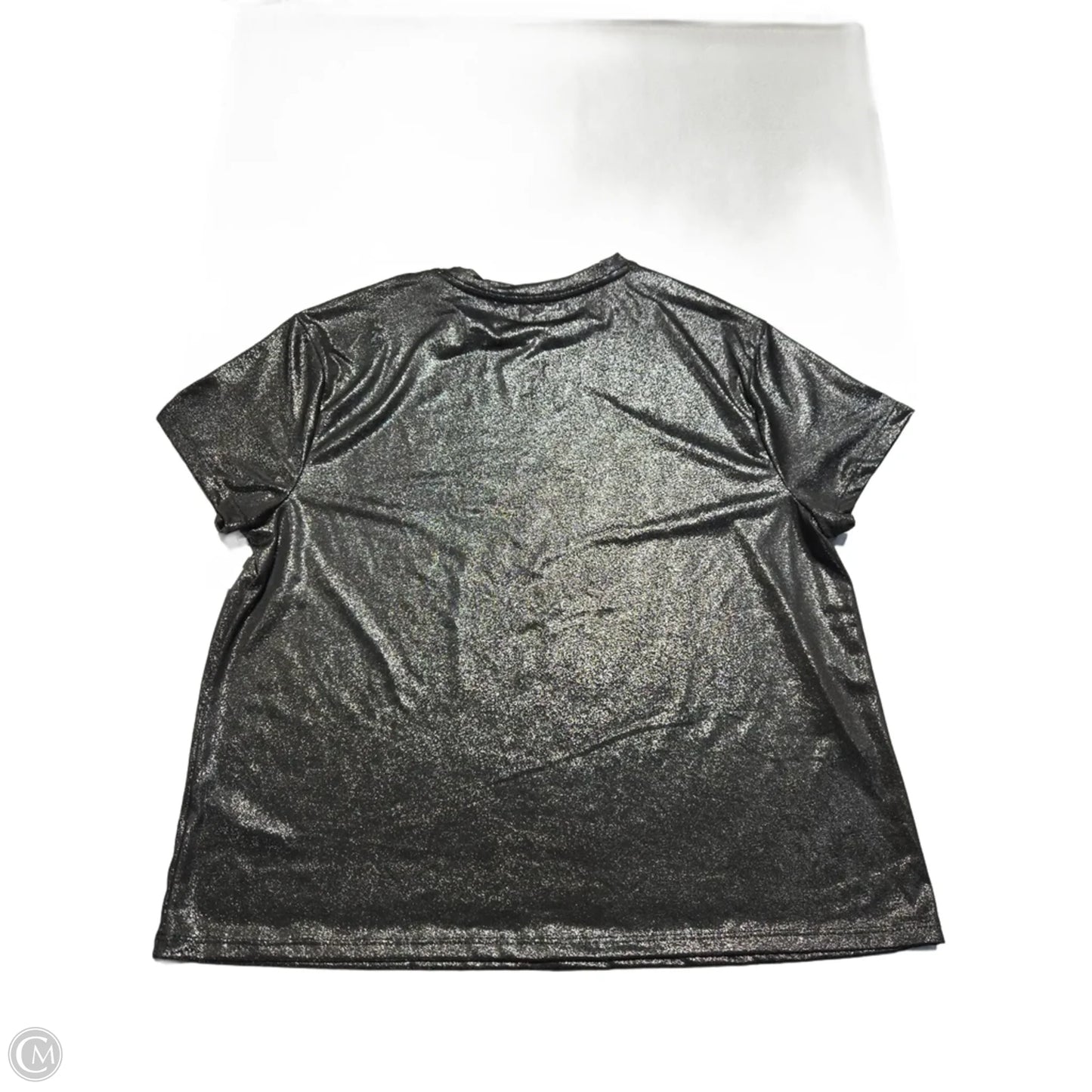 Top Short Sleeve By Edgely In Black, Size: 1x