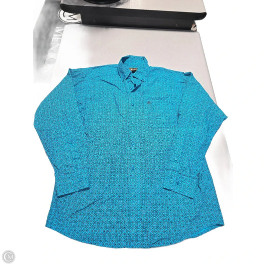 Top Long Sleeve By Ariat In Blue, Size: M