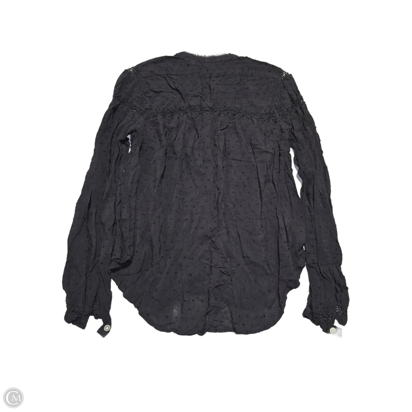 Top Long Sleeve By Free People In Black, Size: S