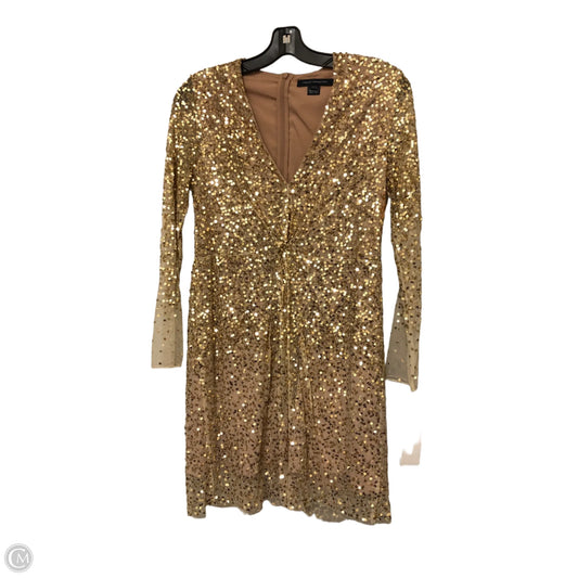 Dress Party Short By French Connection In Gold, Size: L