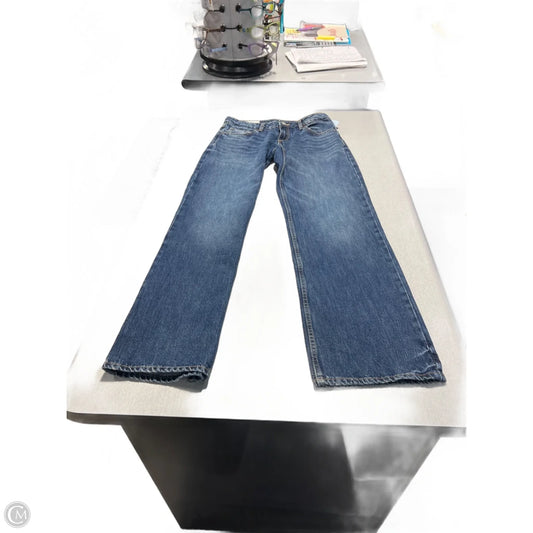 Jeans Straight By Zara In Blue Denim, Size: 4